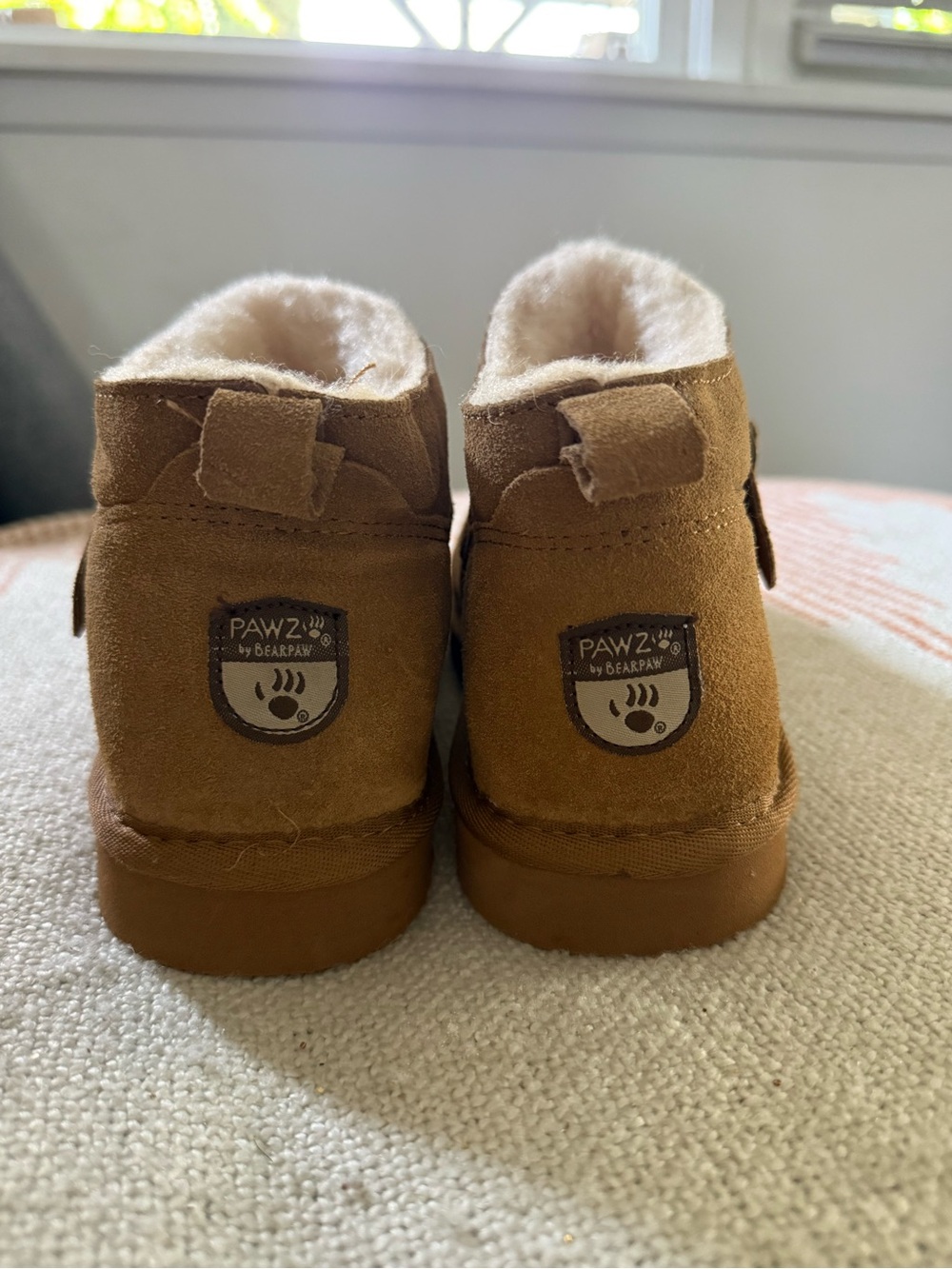 PAWZ by BEARPAW PAWZ Unisex Brown Suede Ankle Boots Buckle Women’s 5 - Picture 3 of 9